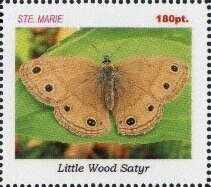 Stamp, Butterflies, Cinderellas,  , Butterflies, Insects