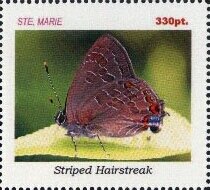 Stamp, Butterflies, Cinderellas,  , Butterflies, Insects