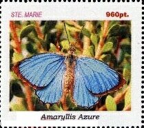 Stamp, Butterflies, Cinderellas,  , Butterflies, Insects