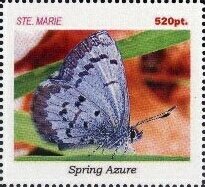 Stamp, Butterflies, Cinderellas,  , Butterflies, Insects
