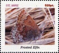 Stamp, Butterflies, Cinderellas,  , Butterflies, Insects