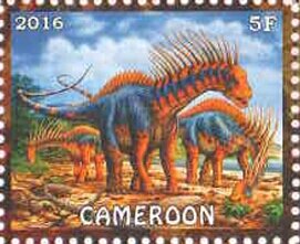 Stamp, Dinosaurs, Cinderellas,  , Dinosaurs, Prehistorical Animals