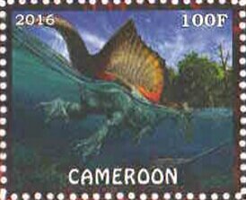 Stamp, Dinosaurs, Cinderellas,  , Dinosaurs, Prehistorical Animals