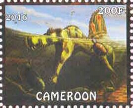 Stamp, Dinosaurs, Cinderellas,  , Dinosaurs, Prehistorical Animals