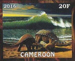Stamp, Dinosaurs, Cinderellas,  , Dinosaurs, Prehistorical Animals