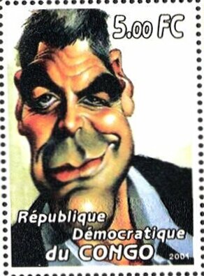 Stamp, George Clooney, Cinderellas,  , Famous People