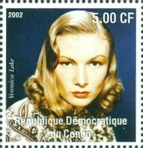 Stamp, Les Grands Artistes du XX cme Siecle, Cinderellas,  , Actors, Women