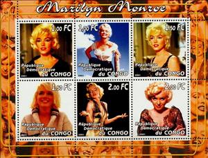 Mini Sheet, Marilyn Monroe, Cinderellas,  , Actors, Women