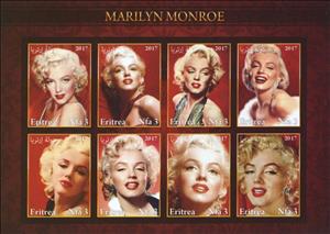 Mini Sheet, Marilyn Monroe, Cinderellas,  , Actors, Famous People, Photographs, Singers, Women