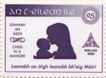 Stamp, Mother and child, Cinderellas,  , Christmas