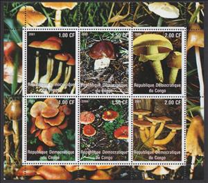 Mini Sheet, Mushrooms, Cinderellas,  , Mushrooms