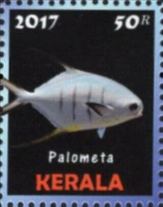 Stamp, Palometa, Cinderellas,  , Fishes