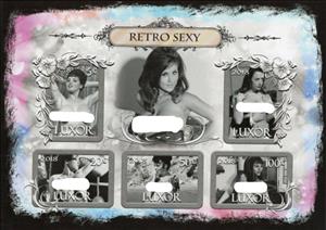 Mini Sheet, Retro Sexy, Cinderellas,  , Nudes, Photographs, Women