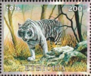 Stamp, Tigers, Cinderellas,  , Animals (Fauna), Cougars, Tigers