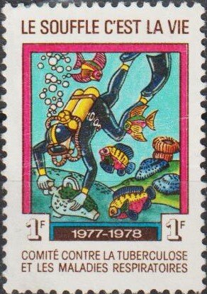 Tuberculosis Charity; Breath is Life. Scuba Diver