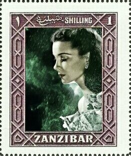 Stamp, Vivien Leigh (Vivian Mary Hartley), Cinderellas,  , Actors, Famous People, Photographs, Women