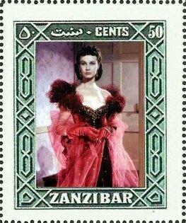 Stamp, Vivien Leigh (Vivian Mary Hartley), Cinderellas,  , Actors, Famous People, Photographs, Women