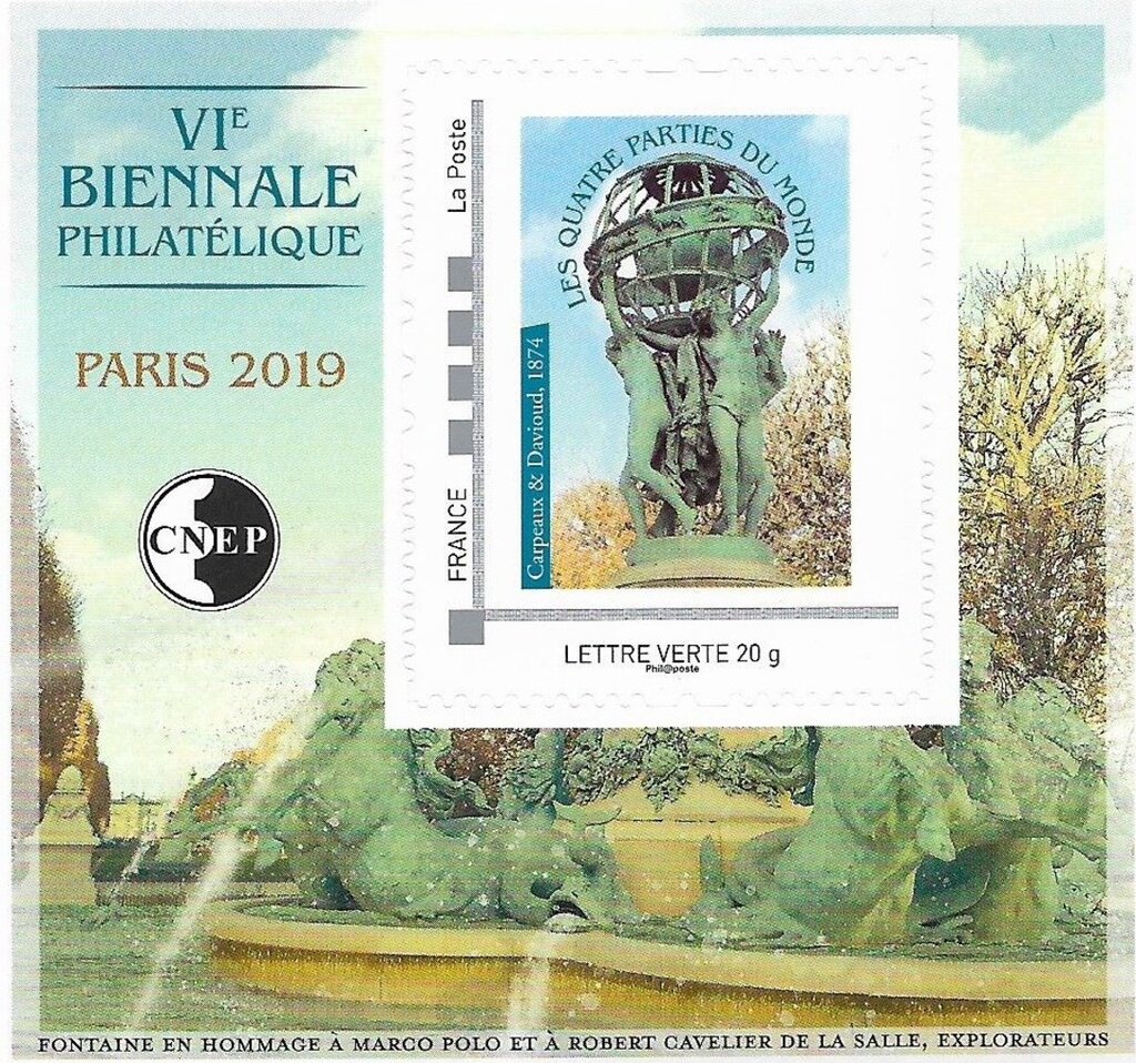 6th Biennial Philatelic Paris 2019. The Four Parts of the...