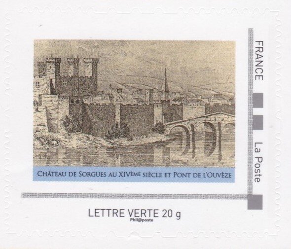 Castle. Chateau de Sorgues 16th century Pont de l'Ouveze