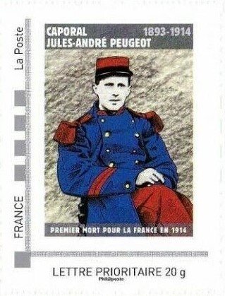 Corporal Jules Andre Peugeot 1893-1914 First to die for