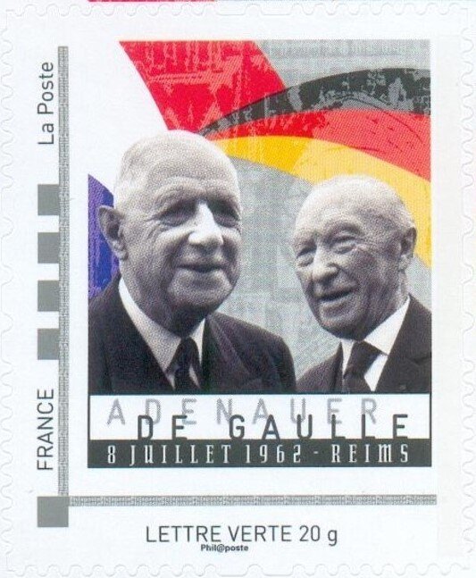 De Gaulle and Adenauer 9 July 1962 Reims