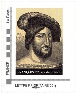 Stamp, Francois I King of France, France,  , Famous People, Heads of State, Kings, Royalty