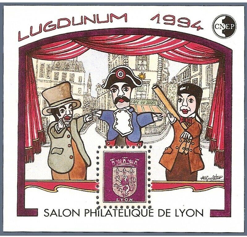 Punch and Judy. Lugdunum 94 Lyon Philatelic Show