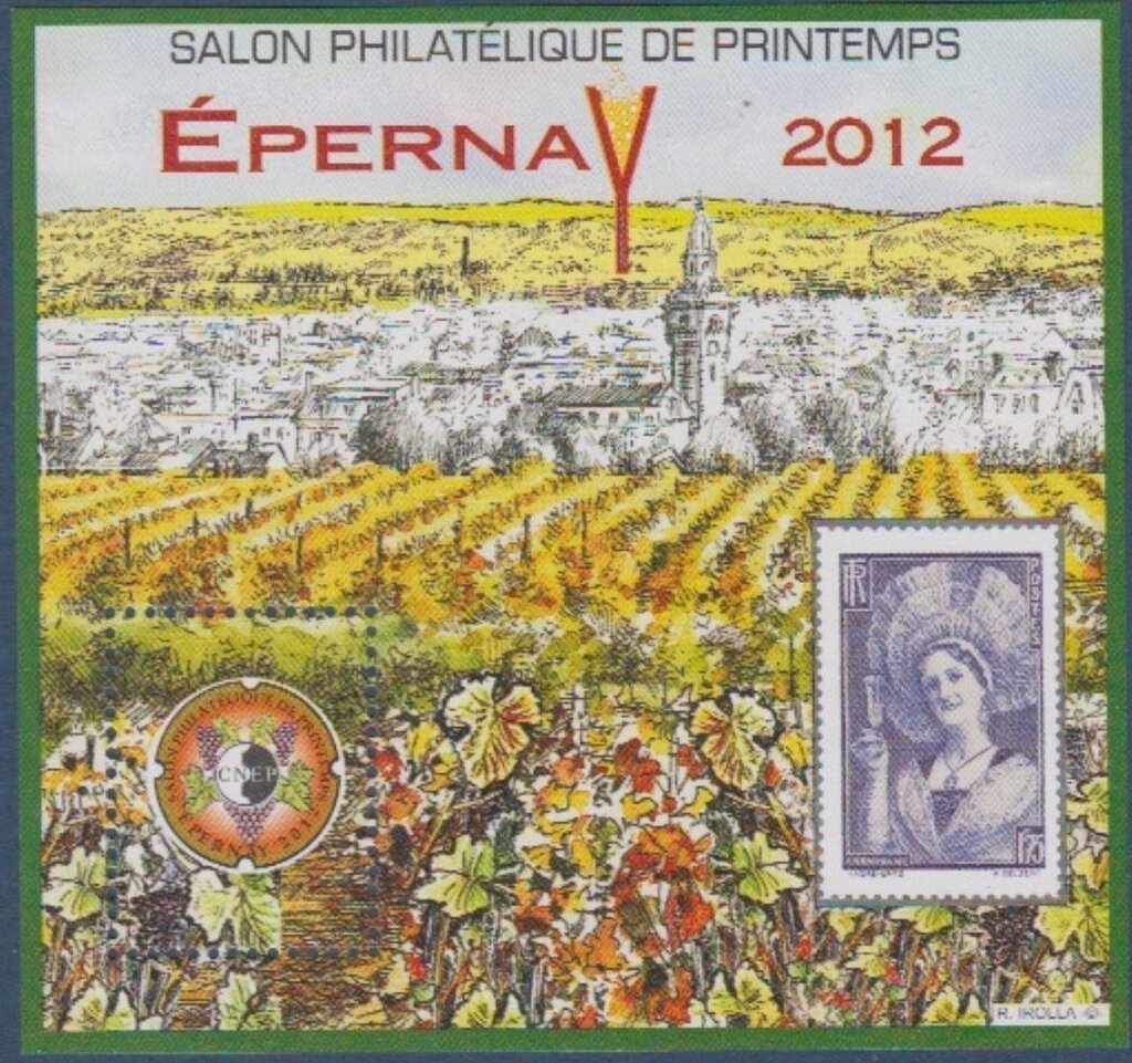 Spring Philatelic Show 2012 Epernay Champagne Vineyards