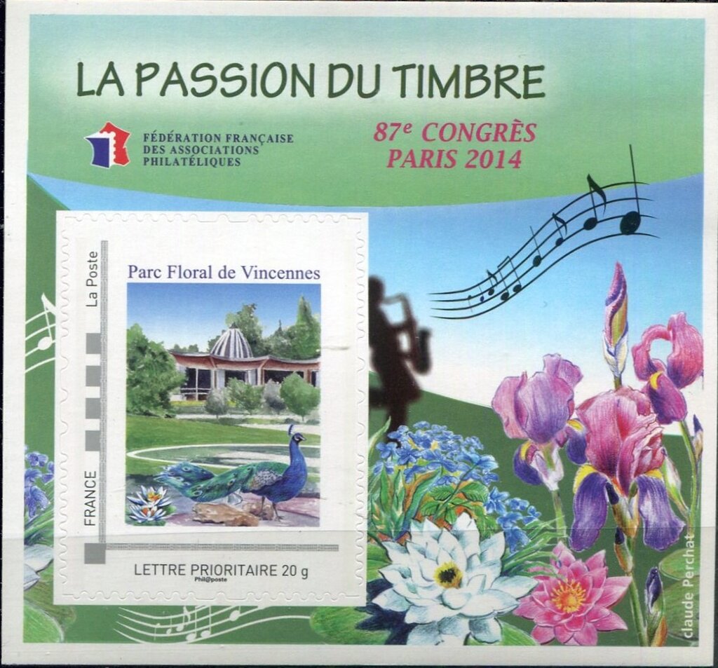 Stamp Passion 87th Congress Paris 2014 Park Floral Vincennes