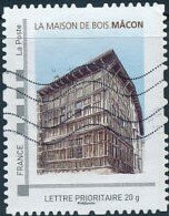 Stamp, Wooden House Macon, France,  , Buildings, Houses
