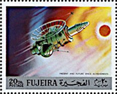 Stamp, Mars, Fujairah (Fujeira),  , Outer Space, Spacecrafts