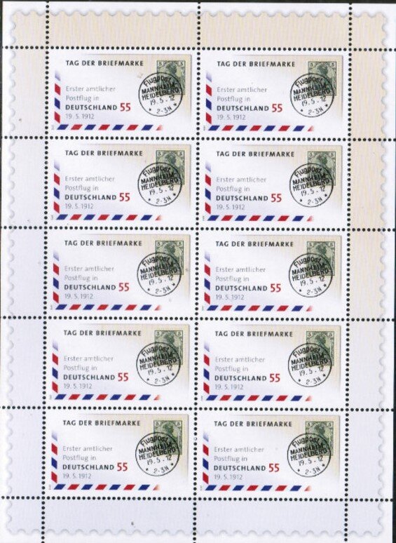 First Postal Flight in Germany
