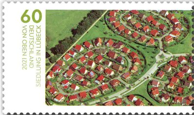 Stamp, Housing estate in Lübeck, Germany, Federal Republic,  , Townscapes / City Views