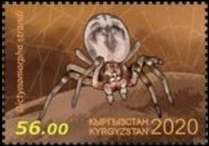 Stamp, Dictynomorpha strandi, Kyrgyzstan,  , Animals (Fauna), Spiders