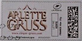 Stamp, Arlette Gruss Circus, Personalized and Private Mail Stamps,  , Circus