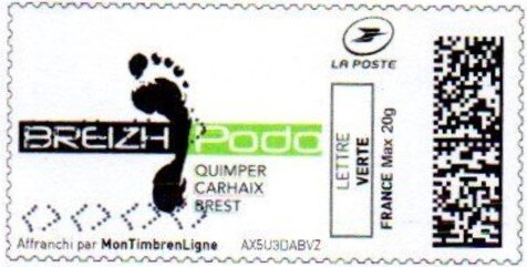 Stamp, Breiz Podo, Personalized and Private Mail Stamps,  , Healthcare