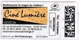 Stamp, Cine Lumiere, Personalized and Private Mail Stamps,  , film