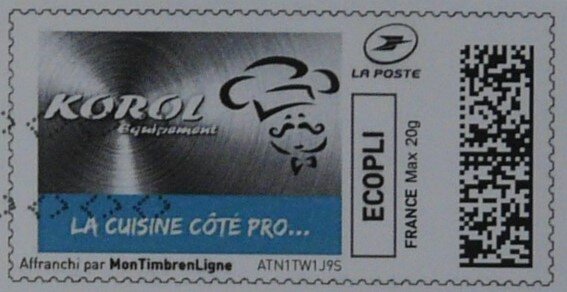 Stamp, Korol Kitchens for Catering, Personalized and Private Mail Stamps,  , Building Industry, Furniture, Logos