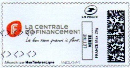 Stamp, La Centrale de Financement, Personalized and Private Mail Stamps,  , Finance