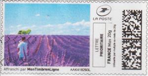 Stamp, Lavender Field, Personalized and Private Mail Stamps,  , Crops, Flowers, Landscapes