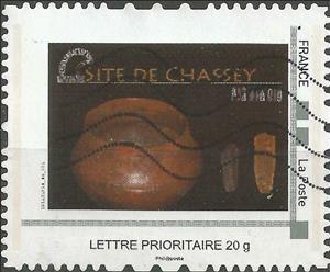 Stamp, Site de Chassey, Personalized and Private Mail Stamps,  , Archaeology, Ceramics, Historic Sites