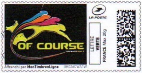 Stamp, Transport Puma of Course, Personalized and Private Mail Stamps,  , Logos, Stylized Animals, Transport
