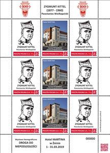 Mini Sheet, Zygmunt Kittel Powstaniec Wielkopolski, Personalized and Private Mail Stamps,  , Military Officers