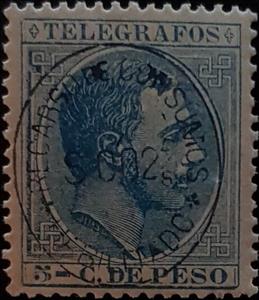 Stamp, Telegraph stamp - surcharged in black, Philippines,  , Famous People, Heads of State, Kings, Royalty