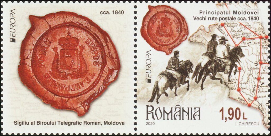 Postal Routes of 1840 in Moldavia