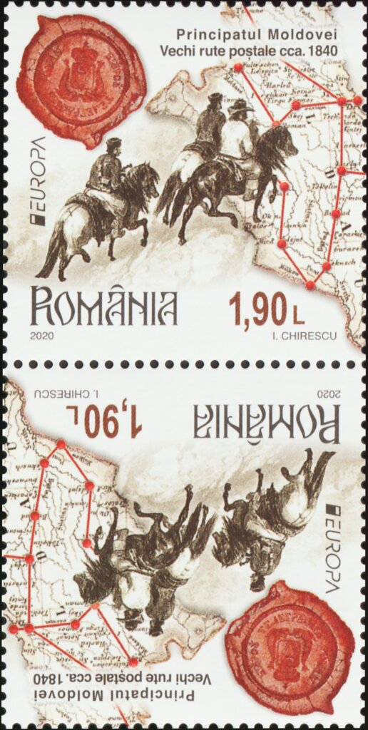 Postal Routes of 1840 in Moldavia