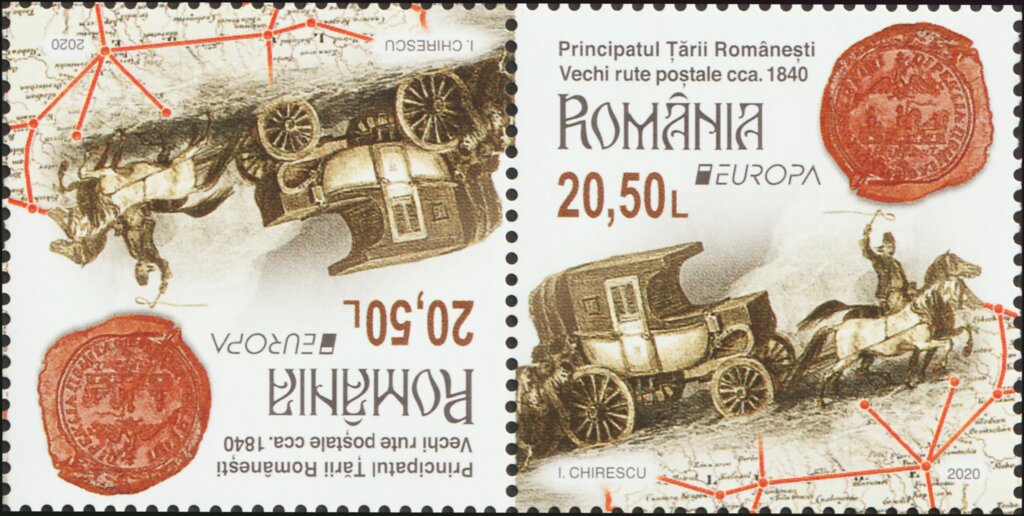 Postal Routes of 1840 in Wallachia