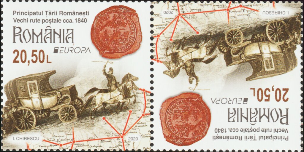 Postal Routes of 1840 in Wallachia