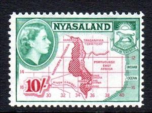 Stamp, Map and Coat of Arms, British colonies and territories,  , Lakes