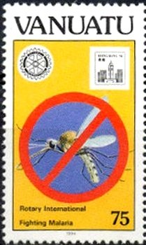 Malaria Mosquito (Anopheles plumbeus), Emblem of Rotary Inte